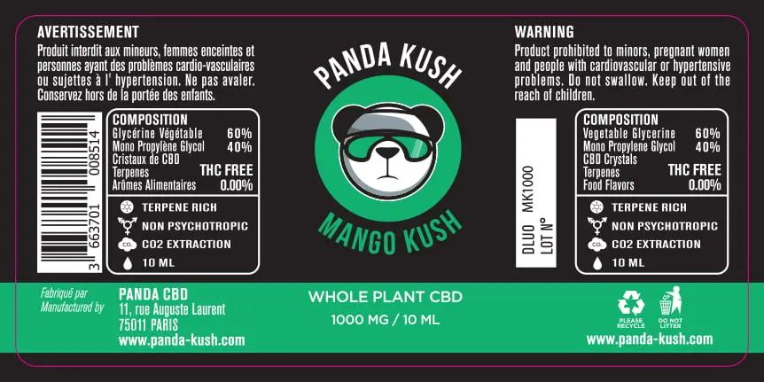 33.5X70 10ML MANGO KUSH_Panda Kush_1000MG_10ml