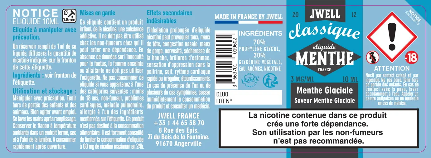 40X114 10ML MENTHE-GLACIALE-10ml-3mg