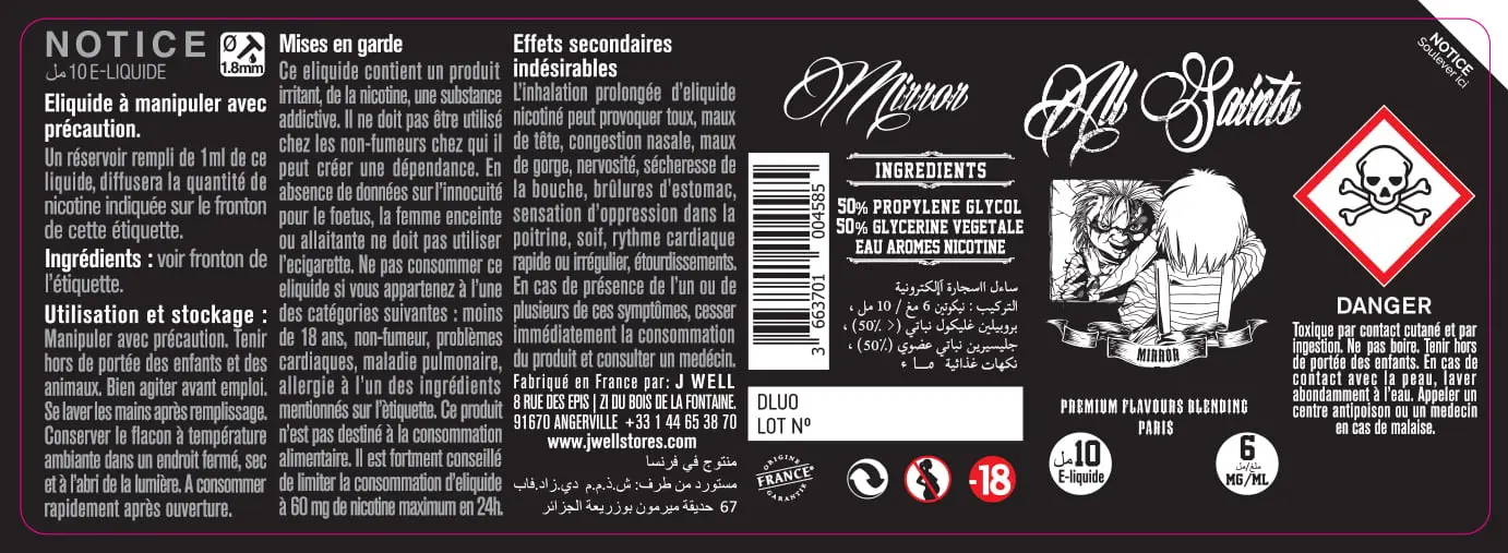 40X114 10ML MIRROR 10ml ALGERIA-6mg