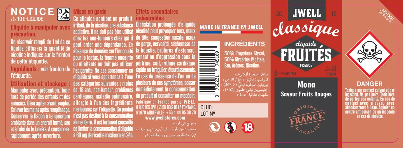 40X114 10ML MONA 10ml ALGERIA-8mg
