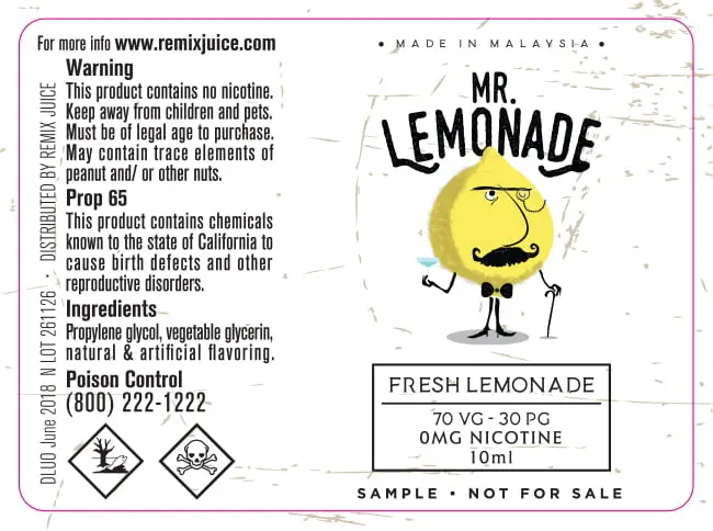 52X38 10ML MR LEMONADE_10ml_REMIX