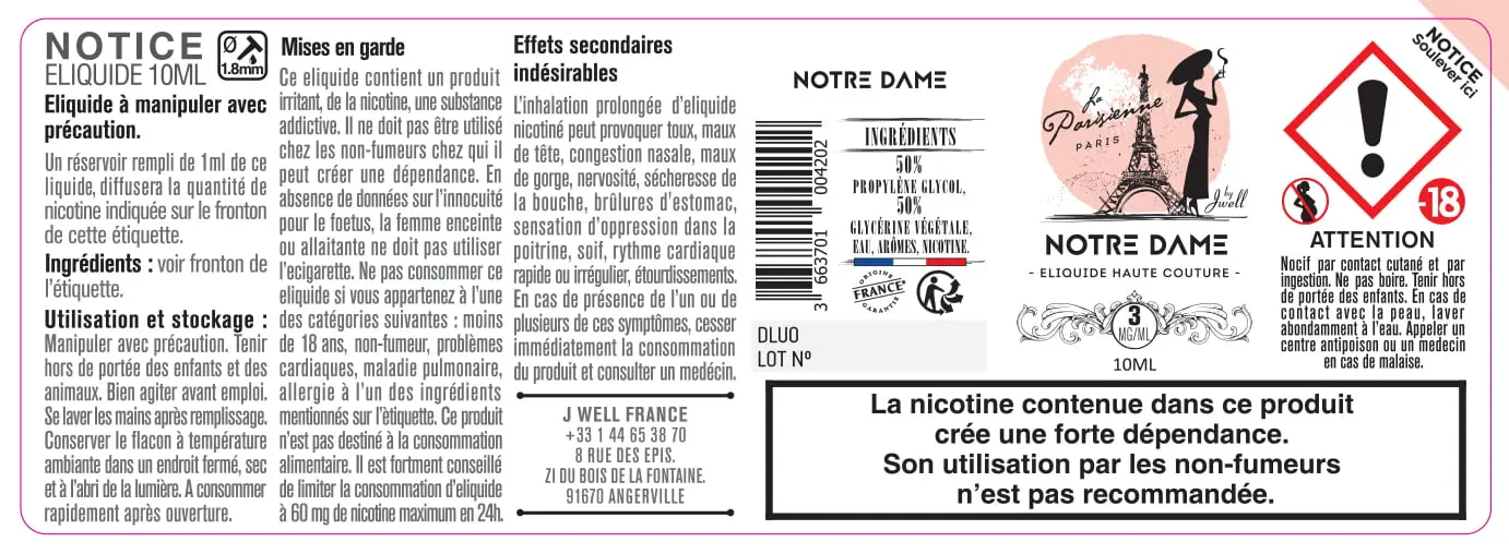40X114 10ML NOTRE-DAME-10ml-3mg