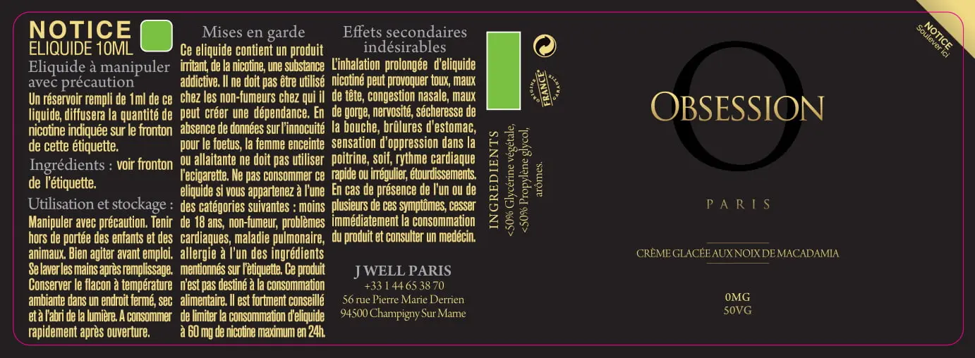 40X114 10ML OBSESSION_10ml_0mg-ETX-PPARGENT