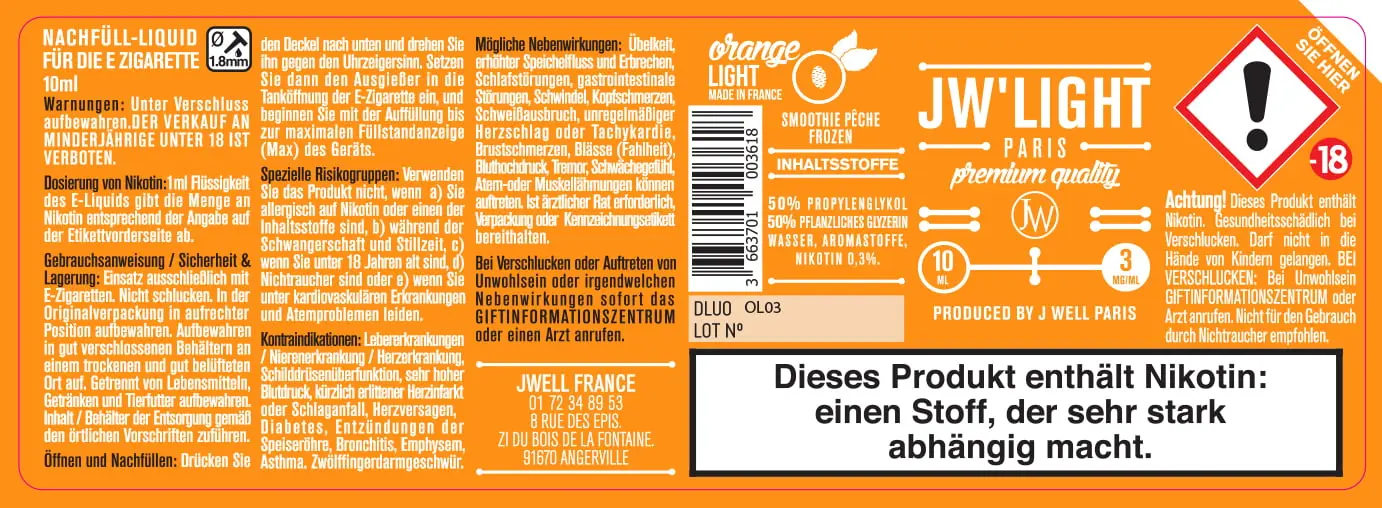 40X114 10ML ORANGE LIGHT_10ml GERMAN_3MG