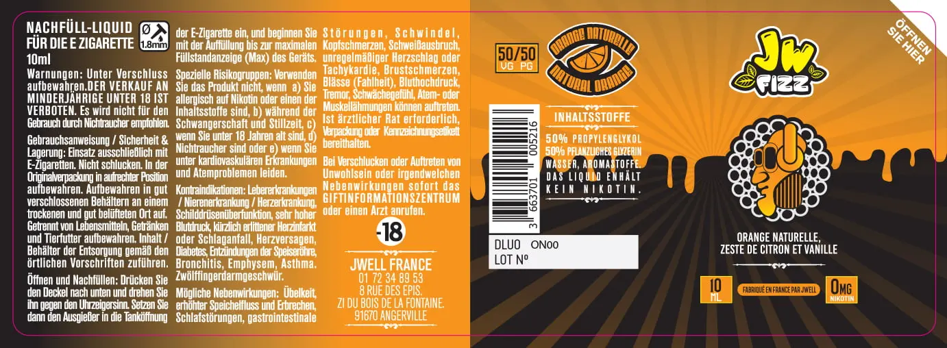 40X114 10ML ORANGE NATURELLE_10ml GERMAN_0mg