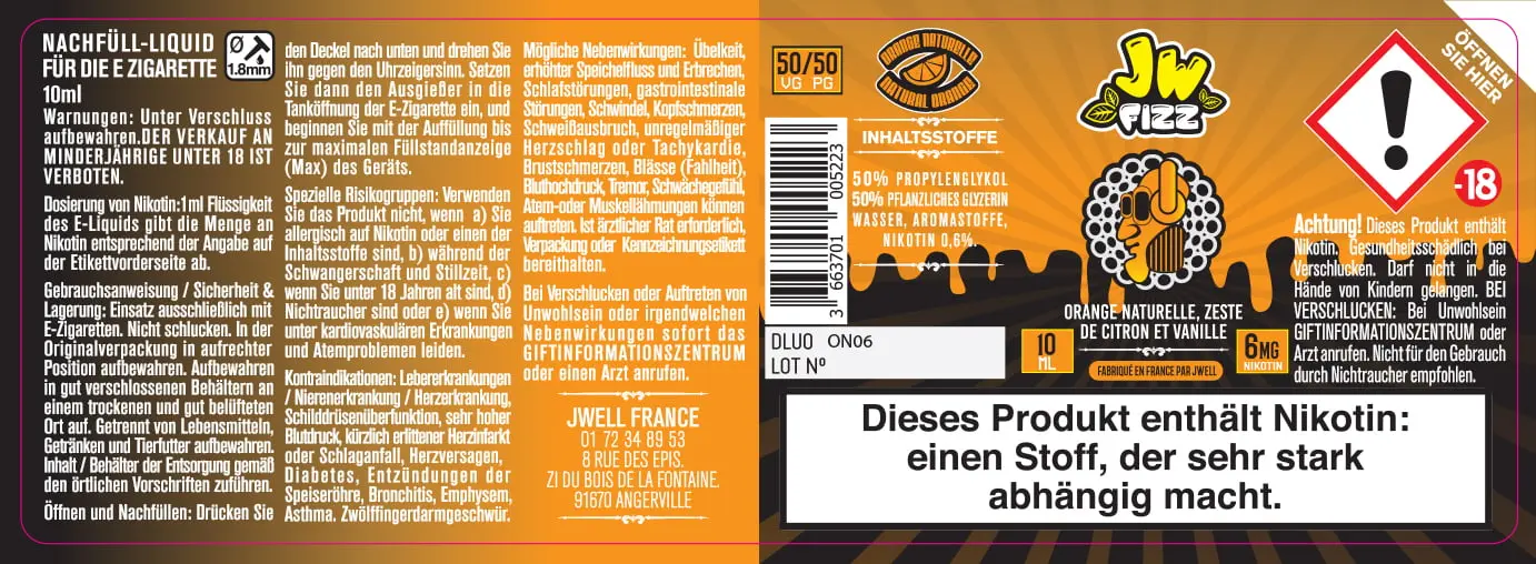 40X114 10ML ORANGE NATURELLE_10ml GERMAN_6mg