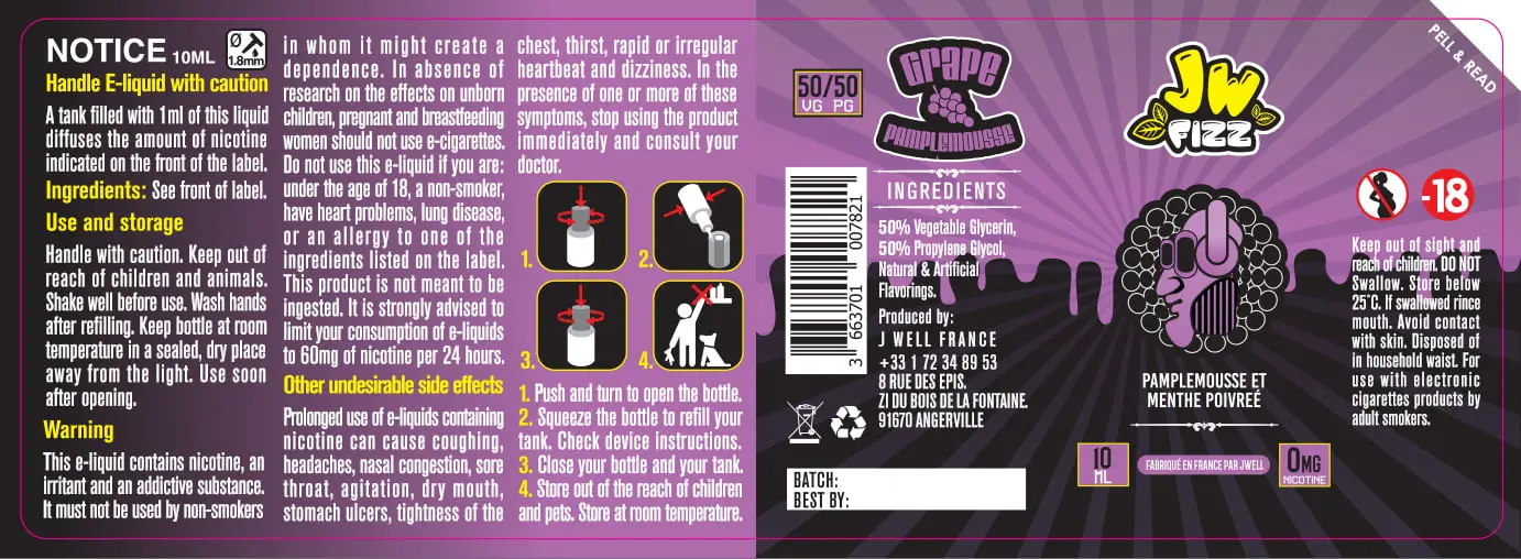 40X114 10ML PAMPLEMOUSSE 10ml-UK_0MG