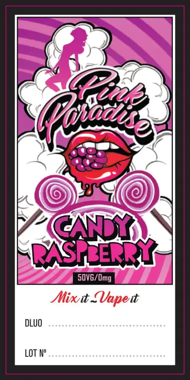 62X30 100ML PINK PARADISE_CANDY RASPBERRY_100ml Bottle
