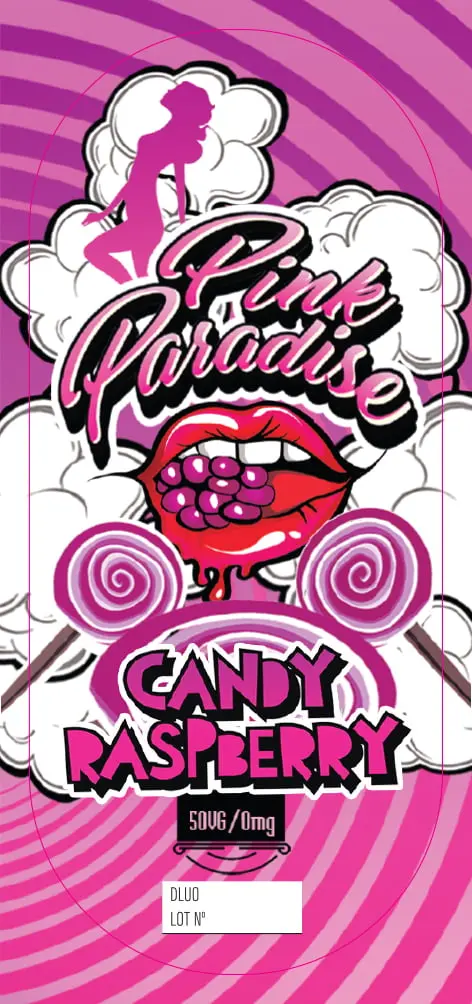80X35 500ML PINK PARADISE_CANDY RASPBERRY_BAG Box