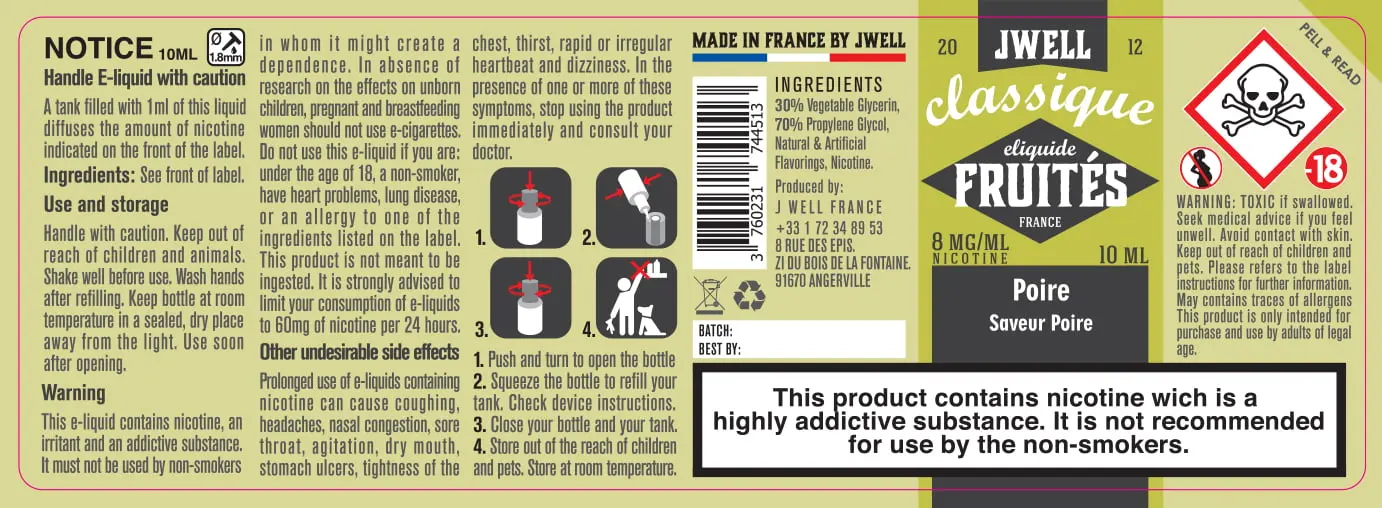 40X114 10ML POIRE 10ml-UK - 8mg
