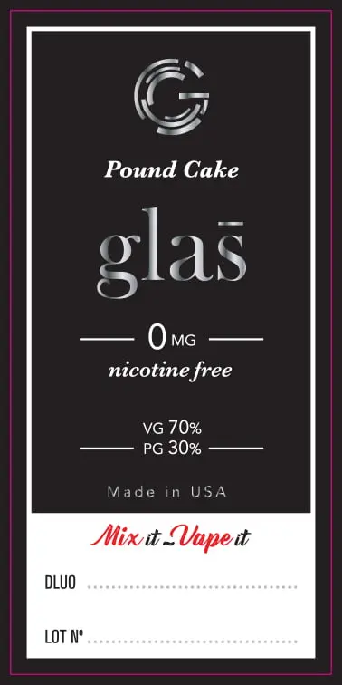 62X30 100ML POUND CAKE GLAS_100ml Bottle
