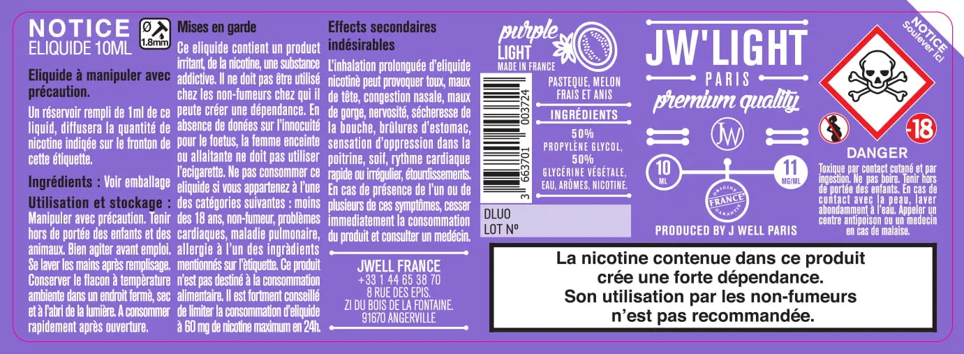 40X114 10ML PURPLE-LIGHT-10ml-11mg
