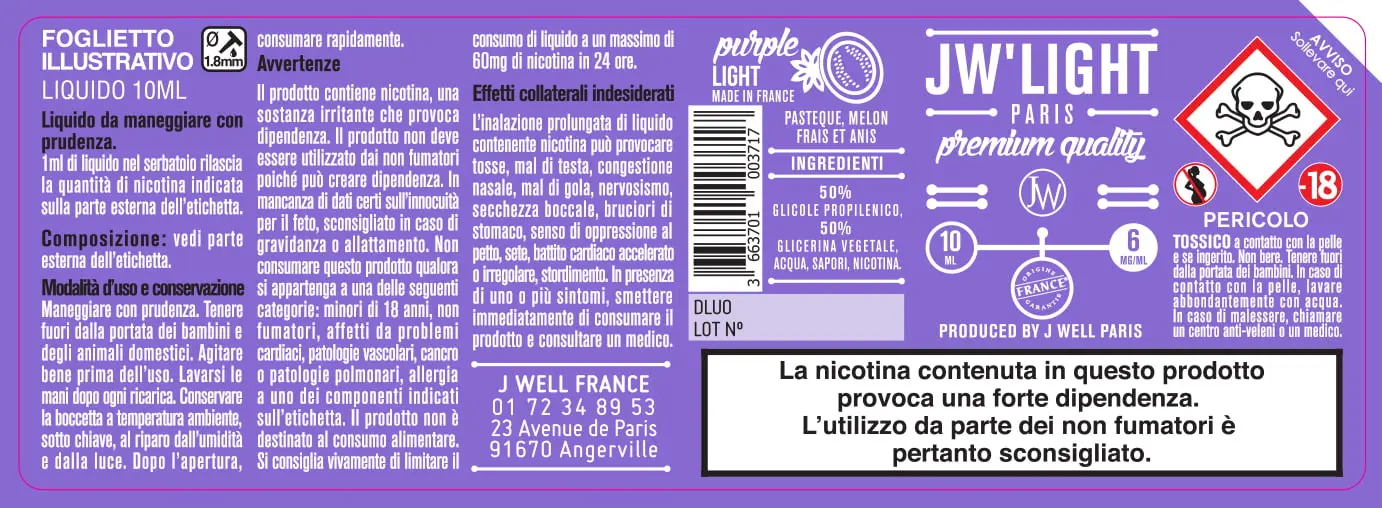 40X114 10ML PURPLE LIGHT 10ml-IT-6mg