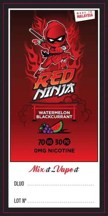 62X30 100ML RED NINJA_100ml Bottle