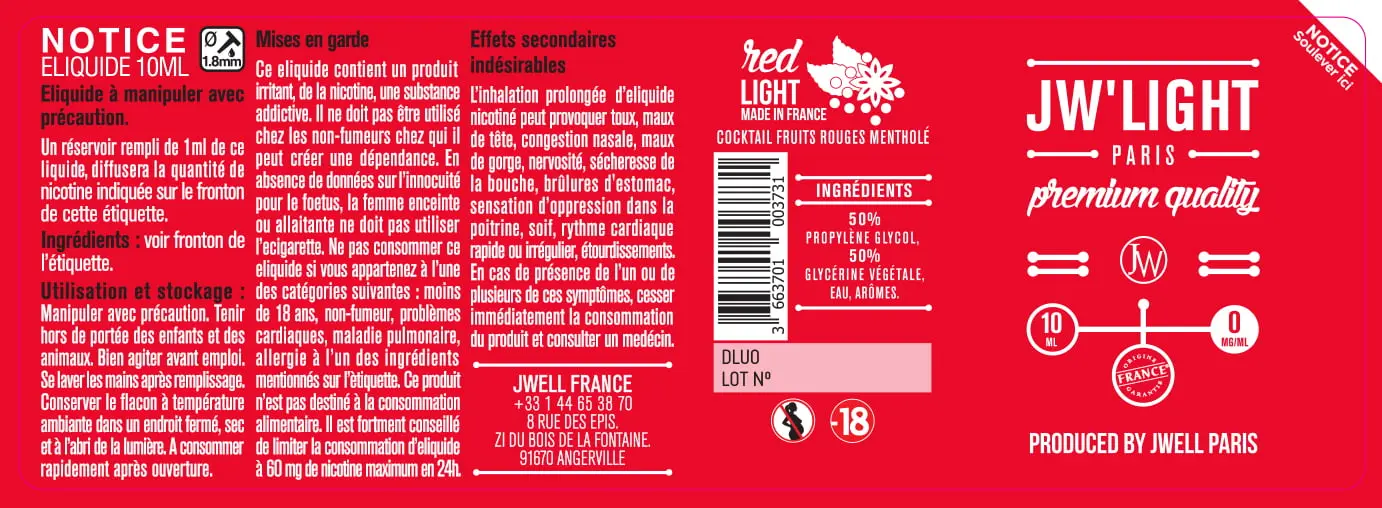 40X114 10ML REDLIGHT-10ml-0mg
