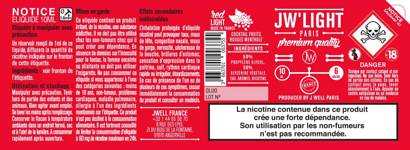 40X114 10ML REDLIGHT-10ml-6mg