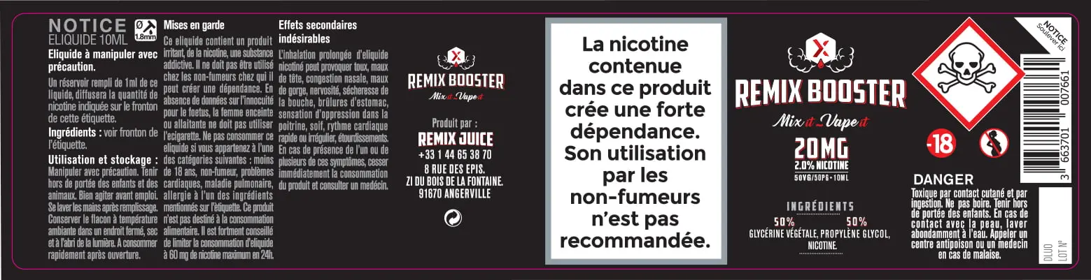 31X129 10ML REMIX BOOSTER 10ML france-31x129