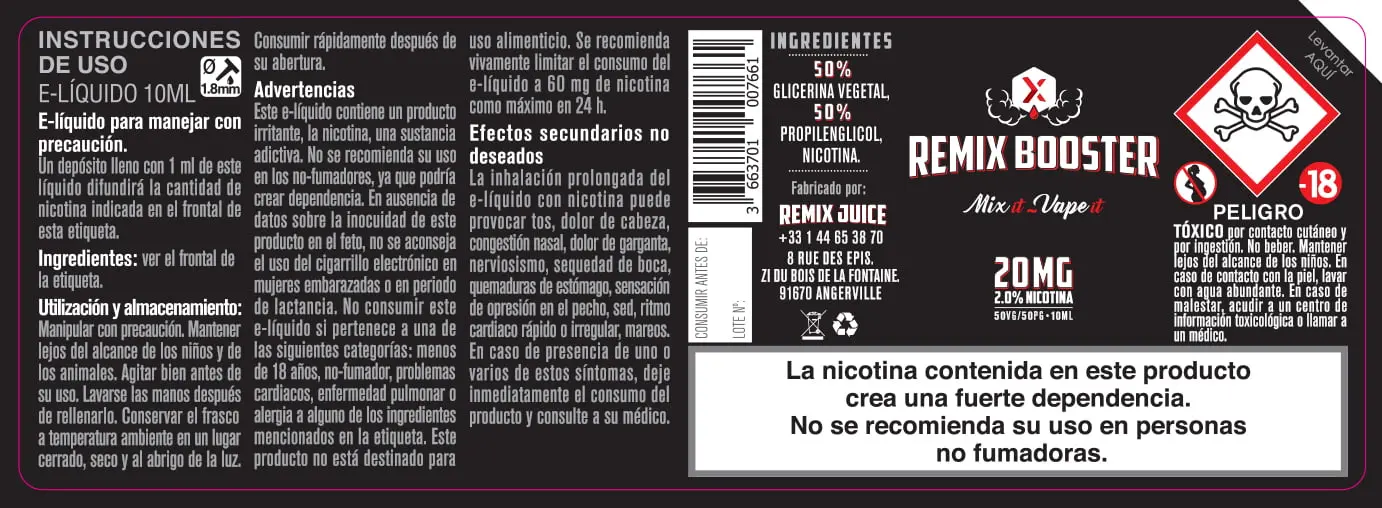 40X114 10ML REMIX BOOSTER 10ml_SPANISH