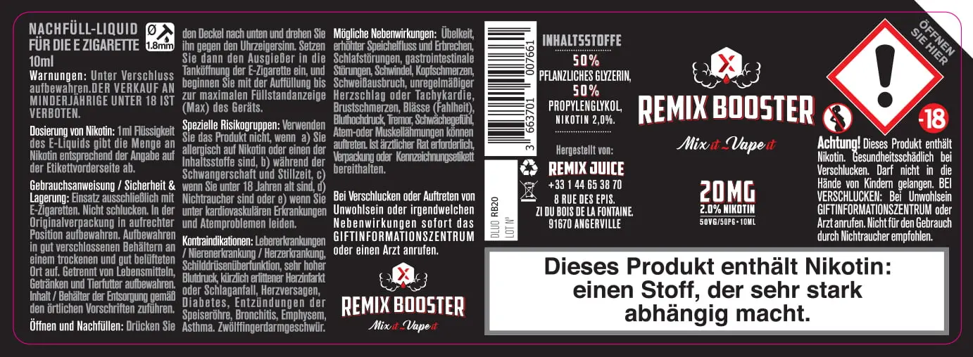 40X114 10ML REMIX BOOSTER_10ml GERMAN