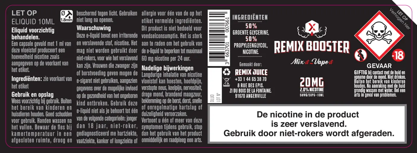 40X114 10ML REMIX-BOOSTER_NLversion