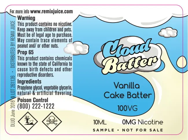 52X38 10ML REMIX JUICE 10ml_CLOUD BATTER