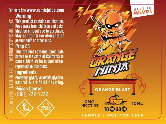 52X38 10ML REMIX JUICE 10ml_ORANGE NINJA