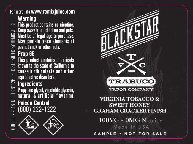 52X38 10ML REMIX JUICE 10ml_TRABUCO BLACK STAR