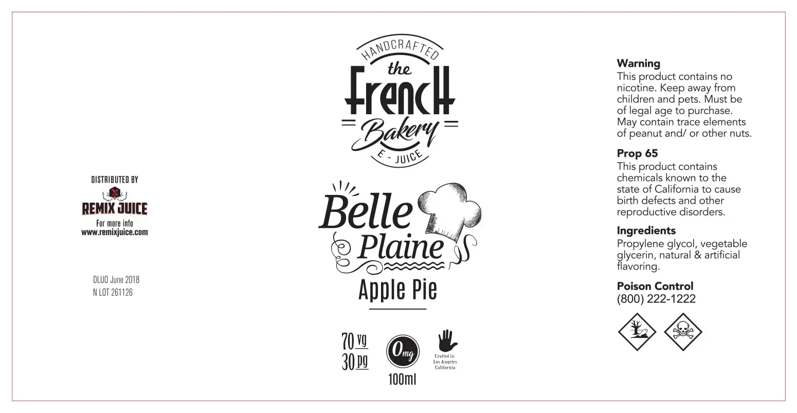 64X127 100ML REMIX JUICES 100ml_F BAKERY BELLE PLAINE