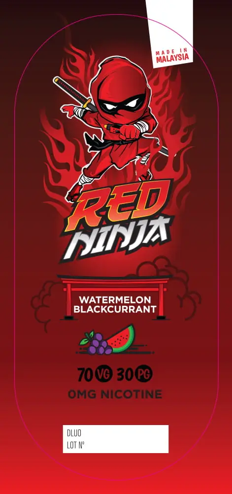 80X35 500ML REMIX JUICE_Bag Box Label_Red ninja
