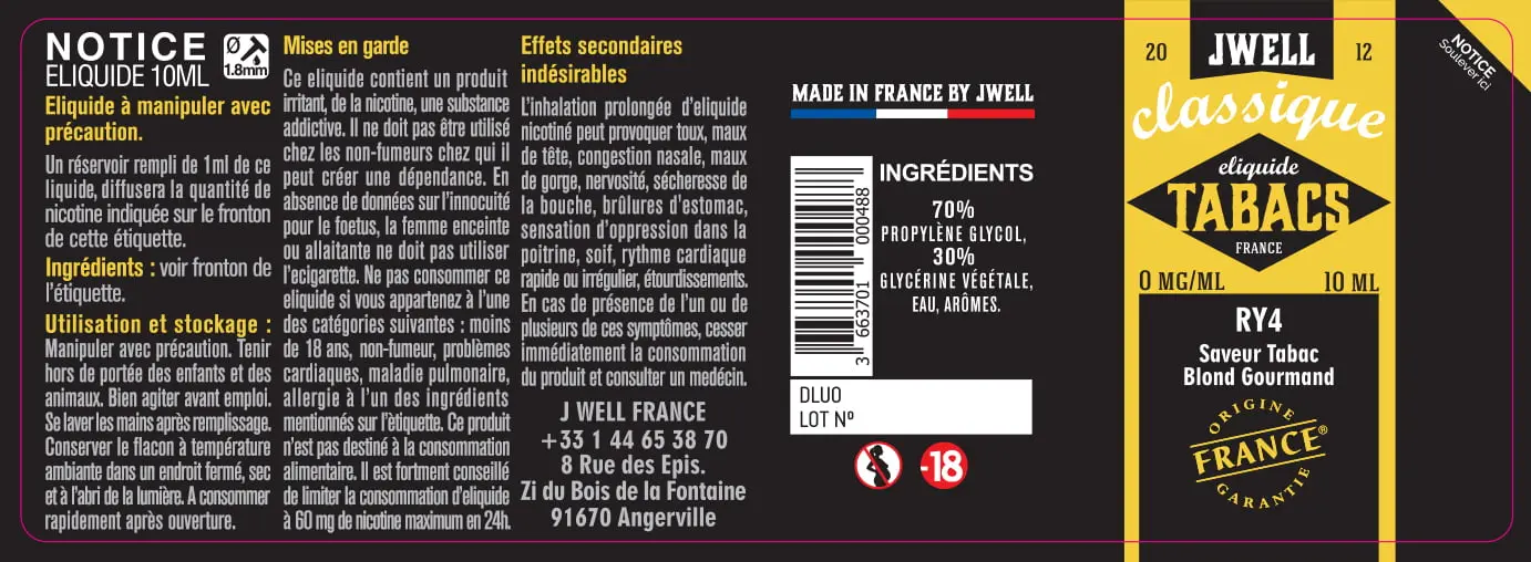 40X114 10ML RY4-10ml-0mg