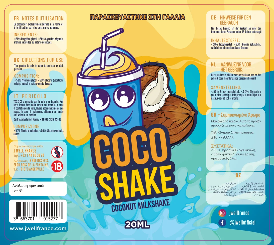 80X90 50ML SHAKE-20ml Greek_COCO - VB