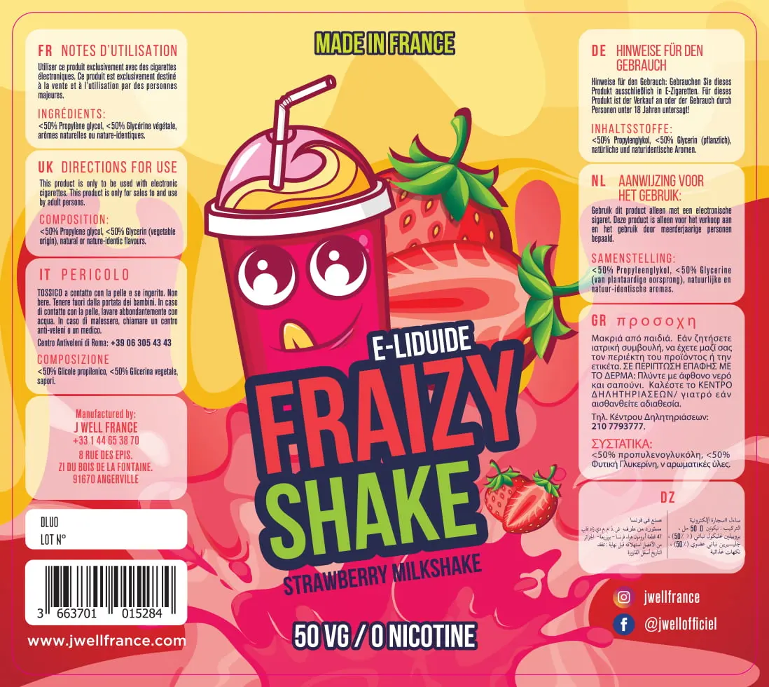 80X90 50ML SHAKE - FRAIZY SHAKE 50ml-VB