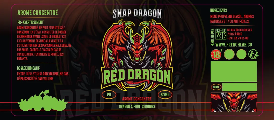 40X90 30ML SNAP-DRAGON_RED-DRAGON_30ML