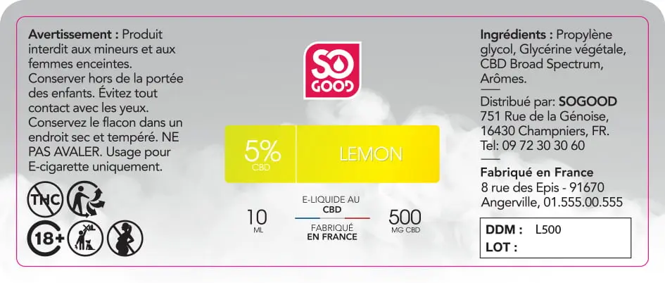 30X76 10ML SOGOOD_CBD-ELIQ_LEMON 2 - 10ml_500mg