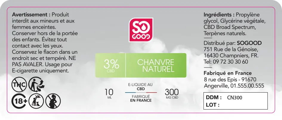 30X76 10ML SOGOOD_CBD-ELIQ_NATURAL 1 - 10ml_300mg
