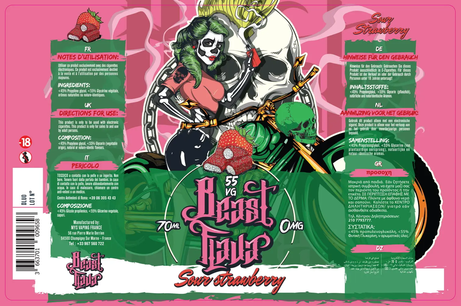 82X125 70ML SOUR STRAWBERRY_BEAST FLAVA_70ml-VB