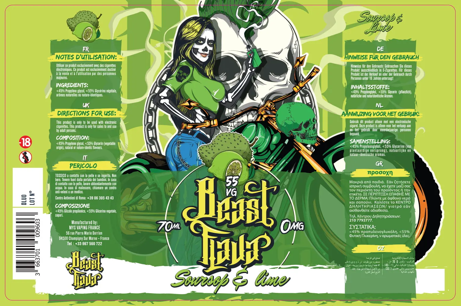 82X125 70ML SOURSOP&LIME_BEAST FLAVA_70ml-VB