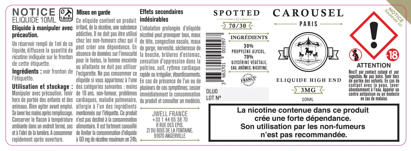 40X114 10ML SPOTTED-10ml-3mg