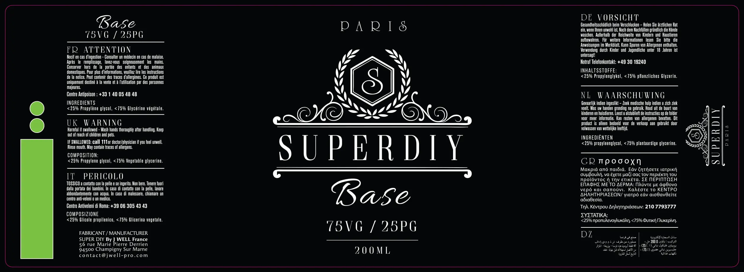 64X210 250ML SUPERDIY BASE_75-25