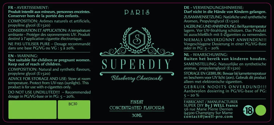 40X90 30ML SUPERDIY-BLUEBERRY-CHEESECAKE_PPAG PELCOB
