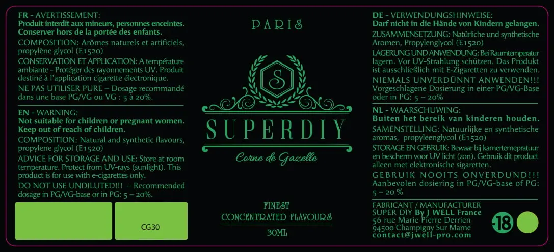 40X90 30ML SUPERDIY-CORNE-GAZELLE_PPAG PELCOB