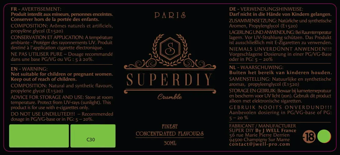 40X90 30ML SUPERDIY-CRUMBLE_PPAG PELCOB