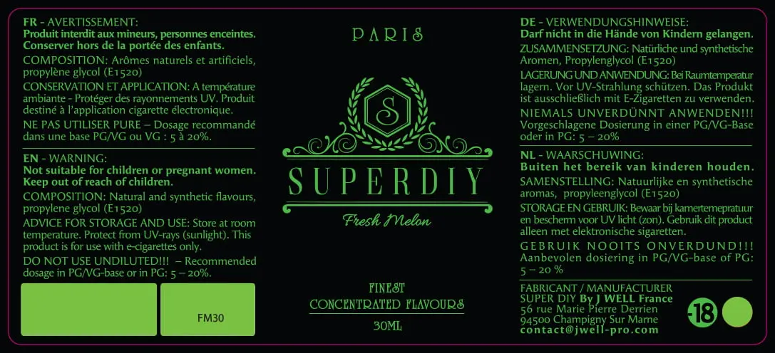 40X90 30ML SUPERDIY-FRESH-MELON_PPAG PELCOB