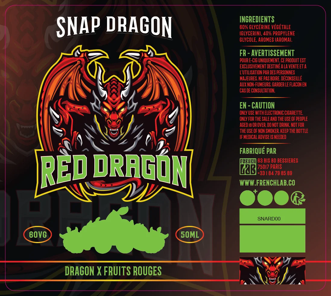 80X90 50ML SnapDragon RED-DRAGON_50ml-PPAG PELICOB