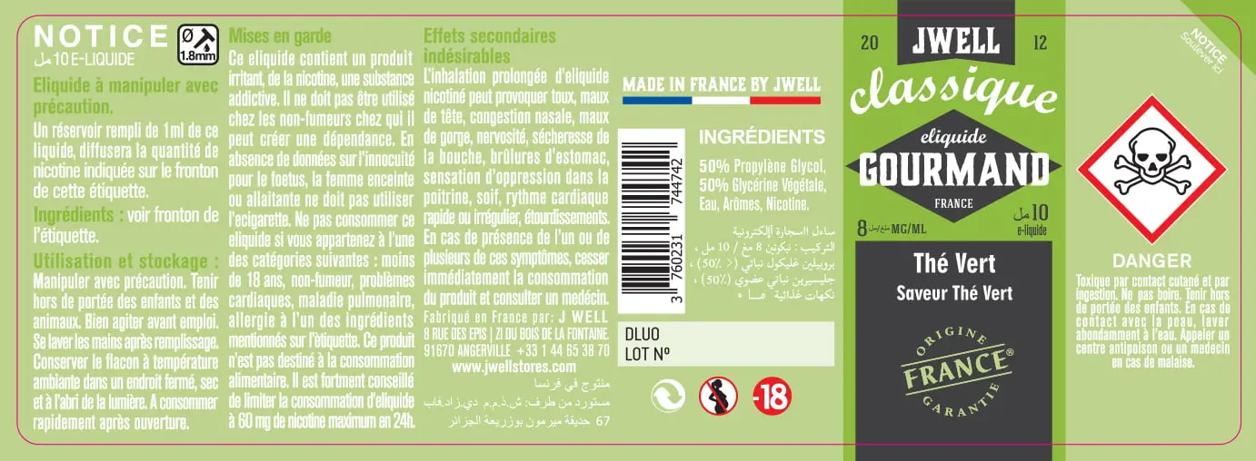 40X114 10ML THE VERT 10ml ALGERIA-8mg