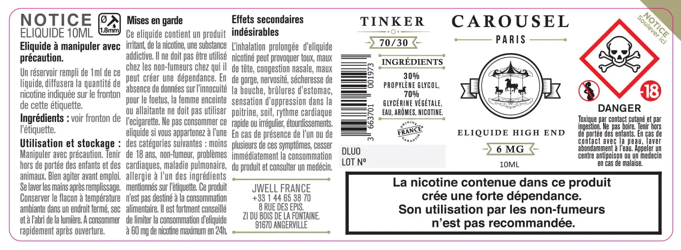 40X114 10ML TINKER-10ml-6mg