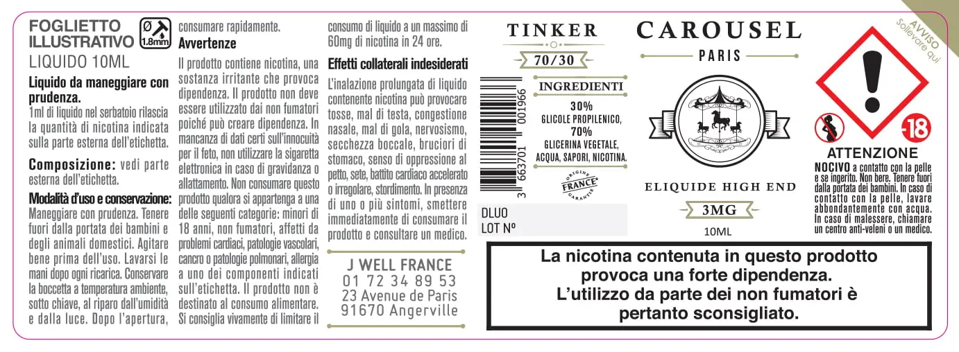 40X114 10ML TINKER 10ml IT- 3mg