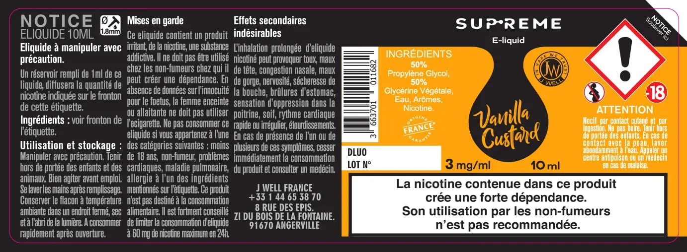 40X114 10ML VANILLA-CUSTARD_10ml bottle_3mg