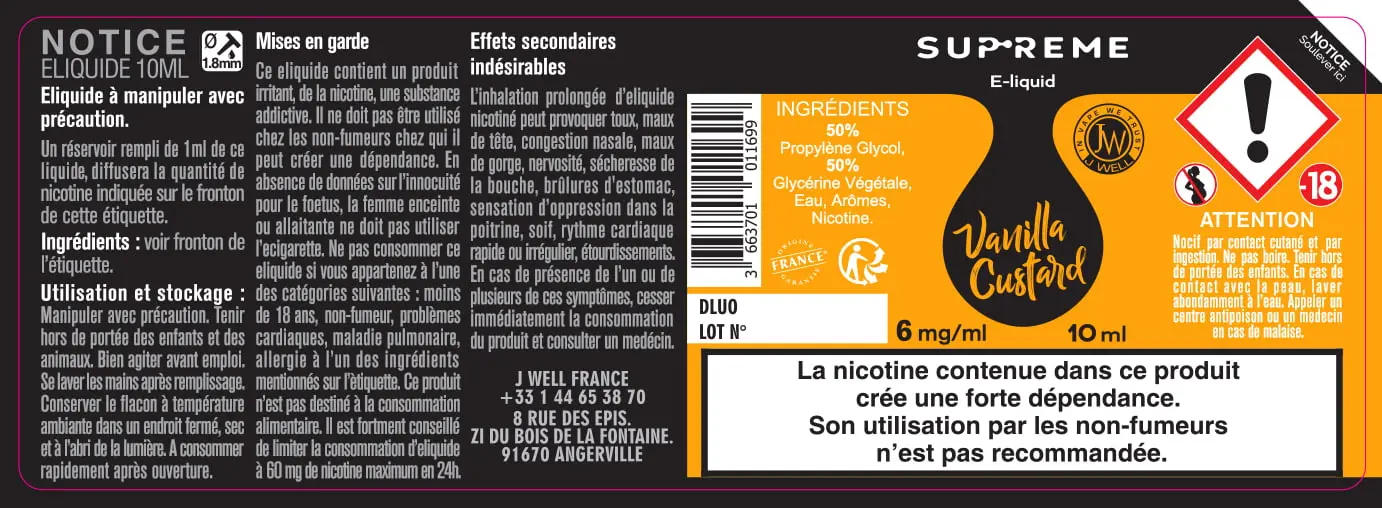 40X114 10ML VANILLA-CUSTARD_10ml bottle_6mg