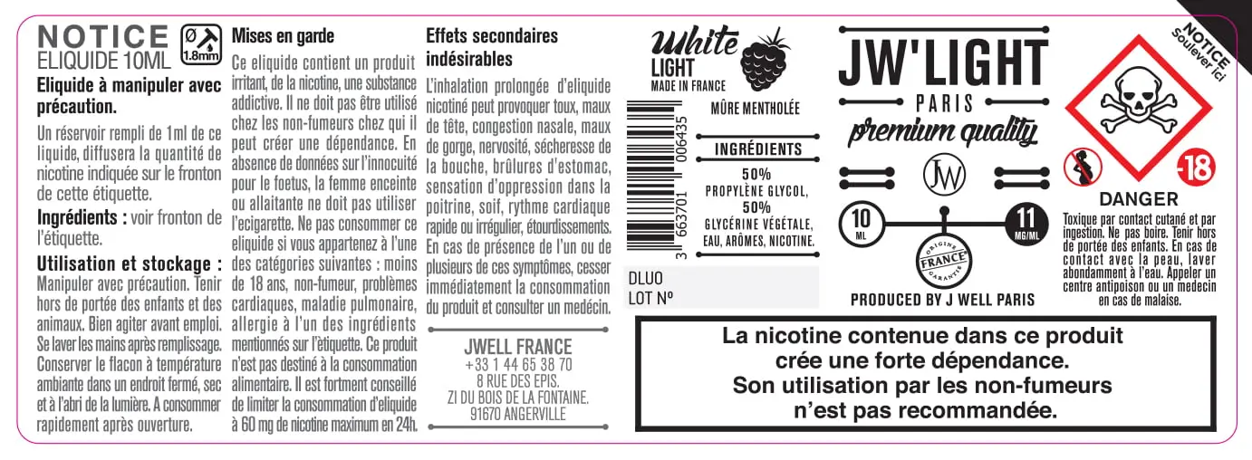 40X114 10ML WHITE-LIGHT-10ml-11mg